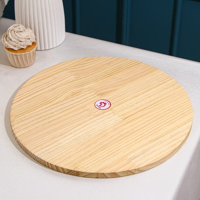 Блюдо для подачи Доляна «Древо», d=33 см, дерево