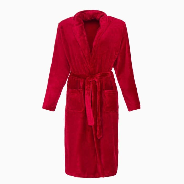 Халат LoveLife «Cozy» цвет бордовый, размер S, микрофибра, 100% п/э, 250 г/м²