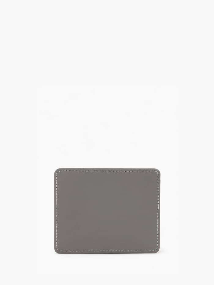 Картхолдер, на 3 карты, отделение для купюр, серый