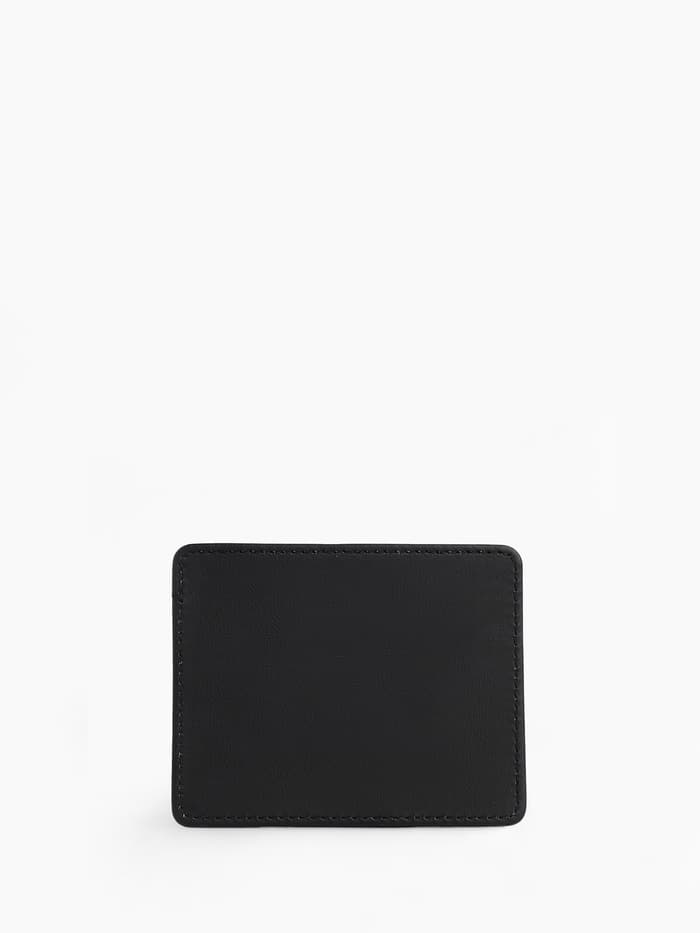 Картхолдер, на 3 карты, отделение для купюр, чёрный