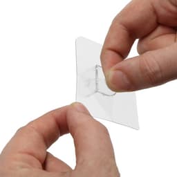 Полкодержатель с клейкой поверхностью ТУНДРА, 60×60 мм, одинарный, прозрачный