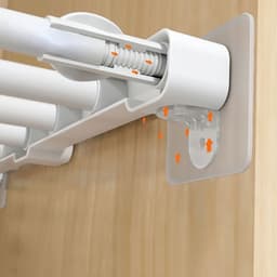 Полкодержатель с клейкой поверхностью ТУНДРА, 60×60 мм, одинарный, прозрачный