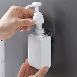 Держатель с клейкой поверхностью ТУНДРА, d=25 мм, 68×68 мм, прозрачный