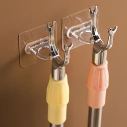 Держатель с клейкой поверхностью ТУНДРА, d=25 мм, 68×68 мм, прозрачный