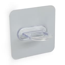 Держатель с клейкой поверхностью ТУНДРА, d=25 мм, 68×68 мм, прозрачный