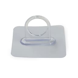 Держатель с клейкой поверхностью ТУНДРА, d=25 мм, 68×68 мм, прозрачный