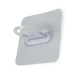 Держатель с клейкой поверхностью ТУНДРА, d=25 мм, 68×68 мм, прозрачный