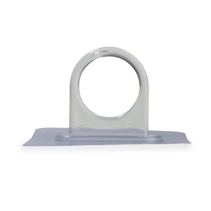 Держатель с клейкой поверхностью ТУНДРА, d=25 мм, 68×68 мм, прозрачный