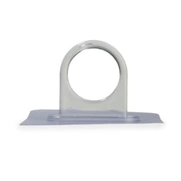 Держатель с клейкой поверхностью ТУНДРА, d=25 мм, 68×68 мм, прозрачный