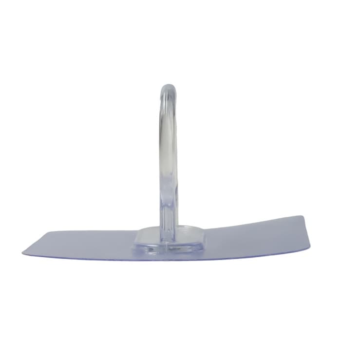 Держатель с клейкой поверхностью ТУНДРА, d=25 мм, 68×68 мм, прозрачный