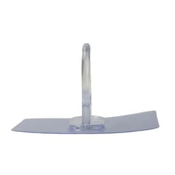 Держатель с клейкой поверхностью ТУНДРА, d=25 мм, 68×68 мм, прозрачный