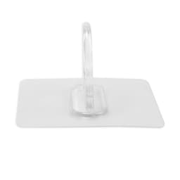 Держатель с клейкой поверхностью ТУНДРА, d=25 мм, 68×68 мм, прозрачный