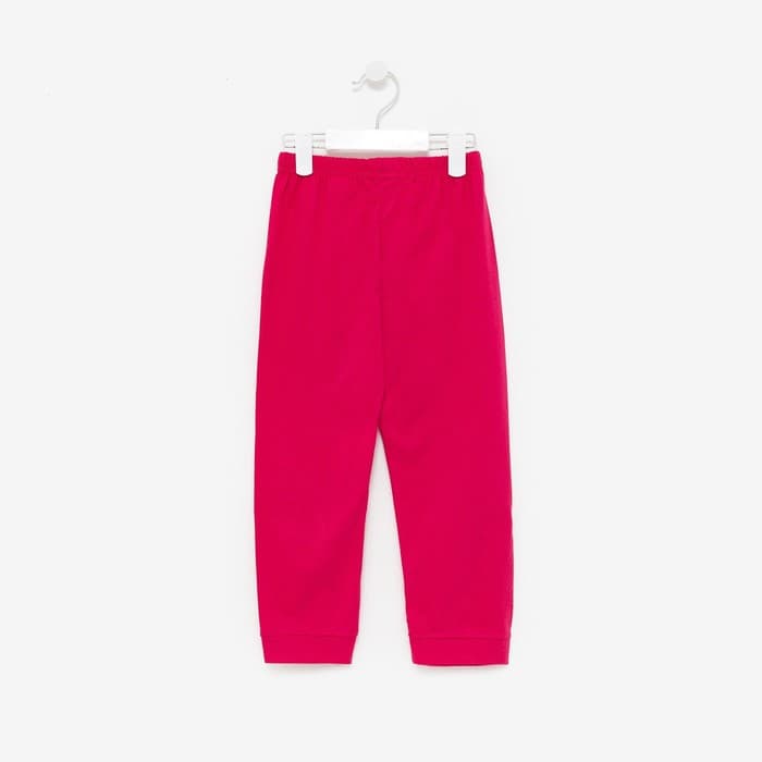 Пижама для девочки (футболка и брюки) «Единорог и мышка», размер 28-30 (98-104 см), бело-розовая