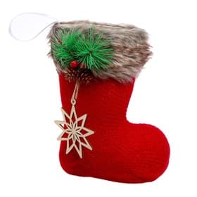 Конфетница «Сапожок», с деревянным элементом