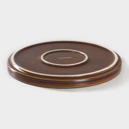 Десертная тарелка Magistro Garland, d=18.2 см, фарфор, синяя, коричневая