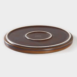 Тарелка Magistro Garland, d=22.5 см, фарфор, синяя, коричневая