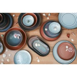 Блюдо Magistro Garland, 24×13.7×2.7 см, овальное, фарфор, синее