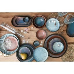 Блюдо Magistro Garland, 24×13.7×2.7 см, овальное, фарфор, синее