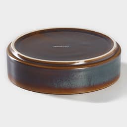 Салатник Magistro Garland, 500 мл, d=15 см, фарфор, синий, коричневый