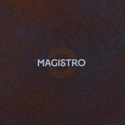 Салатник Magistro Garland, 500 мл, d=15 см, фарфор, синий, коричневый