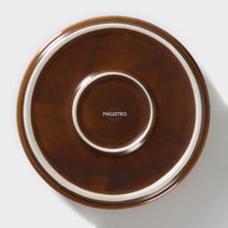 Салатник Magistro Garland, 700 мл, d=17 см, фарфор, синий, коричневый