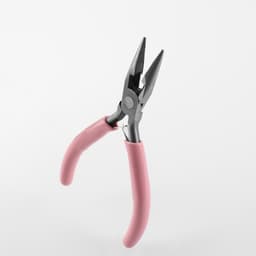 Тонкогубцы с зазубринами, для рукоделия, 12×6.5 см, розовые