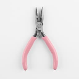 Тонкогубцы с зазубринами, для рукоделия, 12×6.5 см, розовые