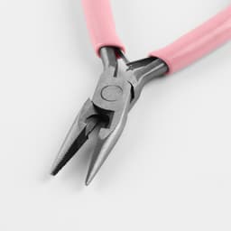 Тонкогубцы с зазубринами, для рукоделия, 12×6.5 см, розовые