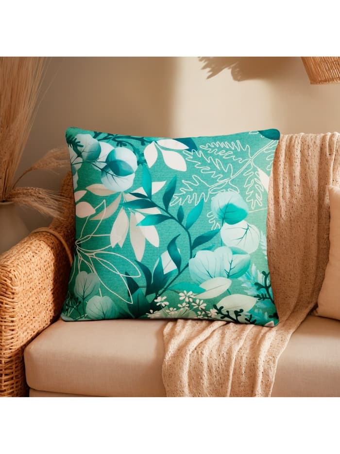 Наволочка декоративная «Этель. Эвкалипт», 40×40 см, велюр