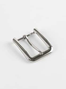 Пряжка для ремня, 4×4.4 см, 30 мм, цвет серебряный
