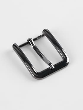 Пряжка для ремня, 4×4.4 см, 30 мм, цвет чёрный никель