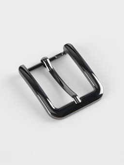 Пряжка для ремня, 4×4.4 см, 30 мм, цвет чёрный никель