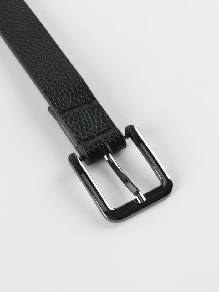 Пряжка для ремня, 4×4.4 см, 30 мм, цвет чёрный никель