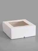 Коробка для 9 капкейков с окном, 25×25×10 см