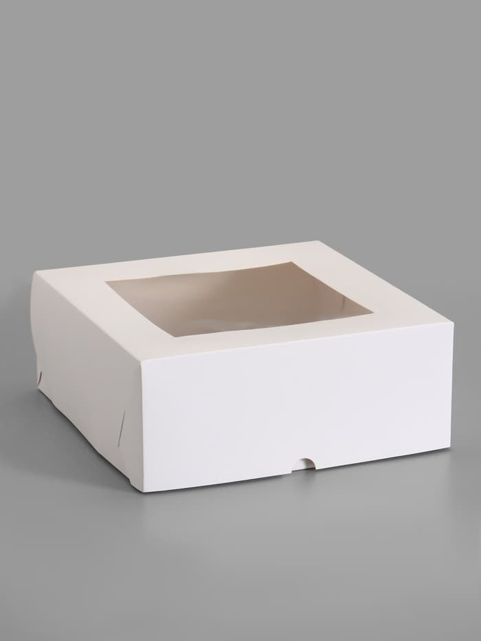 Коробка для 9 капкейков с окном, 25×25×10 см