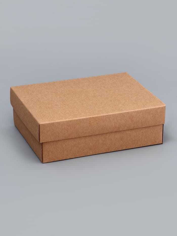 Коробка складная, крафт, крышка дно, 16.5×12.5×5.2 см