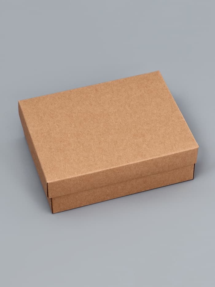 Коробка складная, крафт, крышка дно, 16.5×12.5×5.2 см
