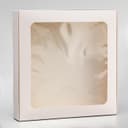 Коробка самосборная, белая, с окном, 19×19×3 см