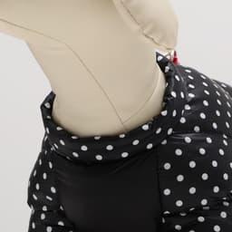 Комбинезон для собак «Горошек», размер 18, ДС 31, ОГ 46, ОШ 38 см, чёрный