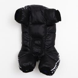 Комбинезон для собак «Горошек», размер 18, ДС 31, ОГ 46, ОШ 38 см, чёрный