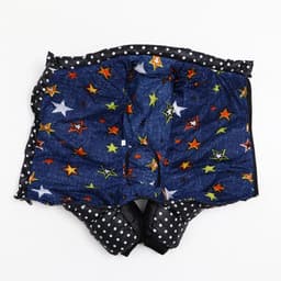 Комбинезон для собак «Горошек», размер 18, ДС 31, ОГ 46, ОШ 38 см, чёрный