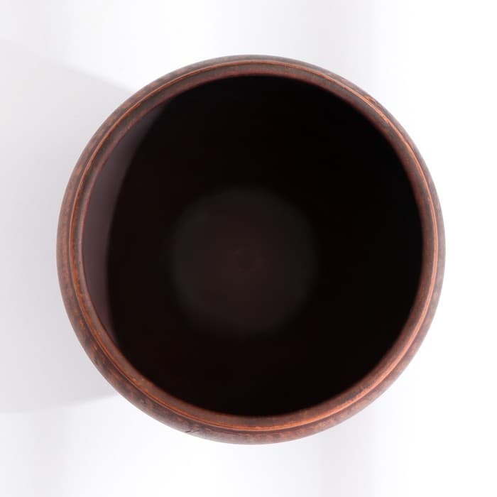 Горшок для жаркого «Ангоб», 700 мл, красная глина