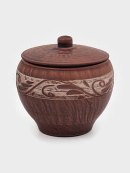 Горшок для жаркого «Ангоб», 700 мл, красная глина