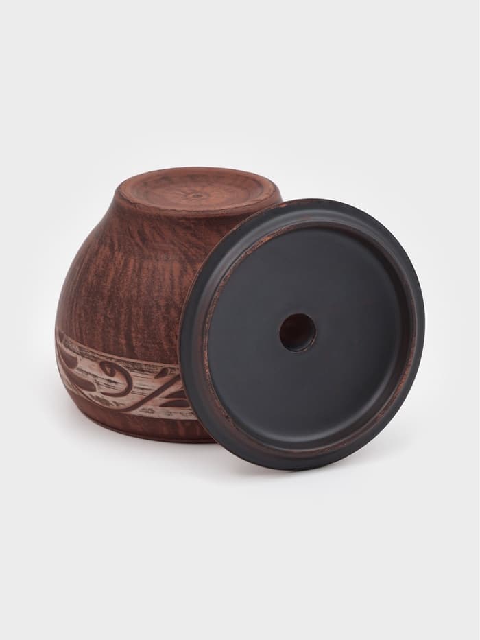 Горшок для жаркого «Ангоб», 700 мл, красная глина