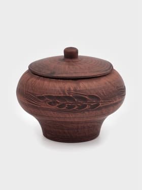 Горшок для жаркого «Колос», 600 мл, красная глина