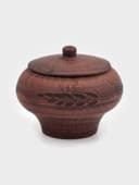 Горшок для жаркого «Колос», 600 мл, красная глина