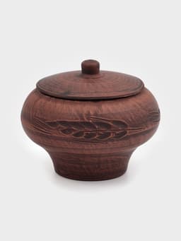 Горшок для жаркого «Колос», 600 мл, красная глина