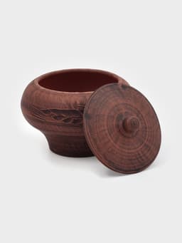 Горшок для жаркого «Колос», 600 мл, красная глина