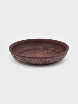 Форма для запекания «Ангоб», 670 мл, d=21 см, красная глина