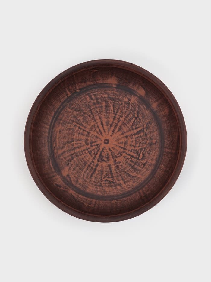 Форма для запекания «Ангоб», 670 мл, d=21 см, красная глина